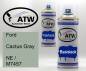 Preview: Ford, Cactus Gray, NE / M7457: 400ml Sprühdose + 400ml Klarlack - Set, von ATW Autoteile West.